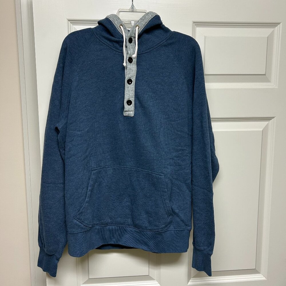 J. Crew Authentic Fleece Hoodie Sweatshirt L - Mint!